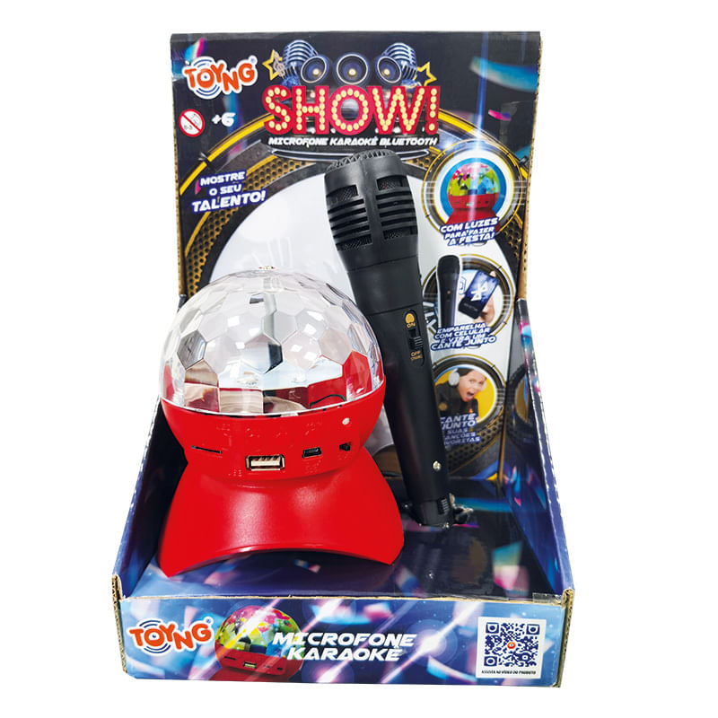 Microfone---Karaoke-com-Base-de-Luz---Show---Vermelho---Toyng-1