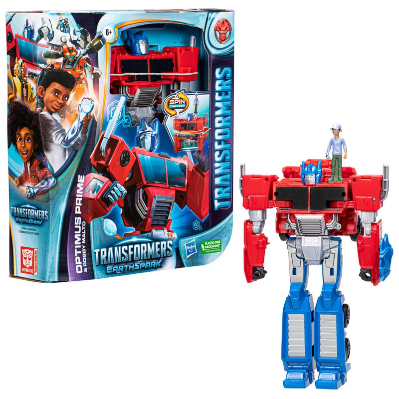 Conjunto-de-Mini-Boneco-e-Figura-de-Acao---Transformers---Optimus-Prime-e-Robby-Malto---Hasbro-0