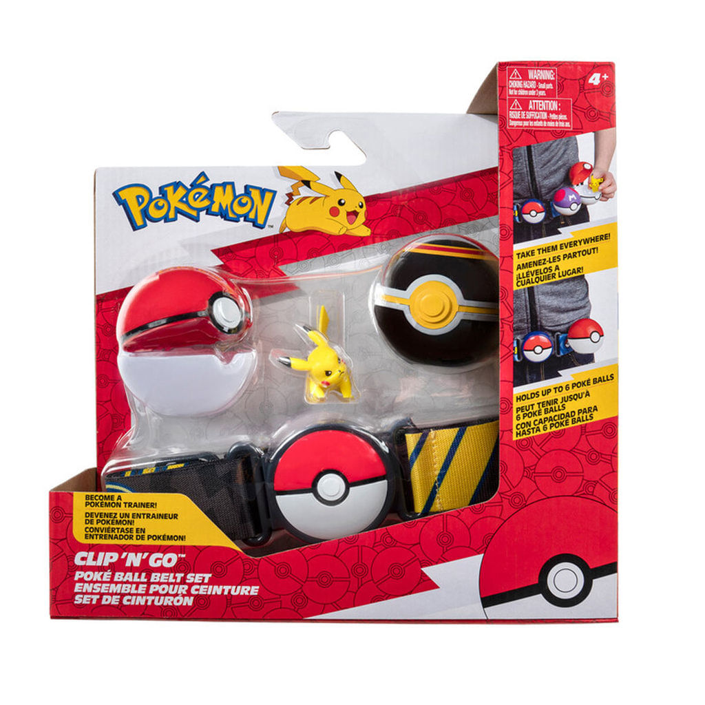 Cinto Pokemon - Com Pokebola e Figura do Pikachu sunny brinquedos
