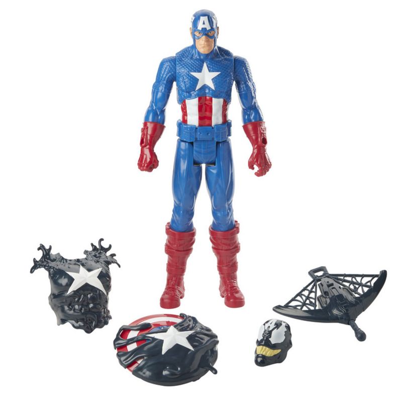 Boneco-Articulado---30-Cm---Disney---Spider-Man-Maximum-Venon---Capitao-America-Deluxe---Hasbro-0