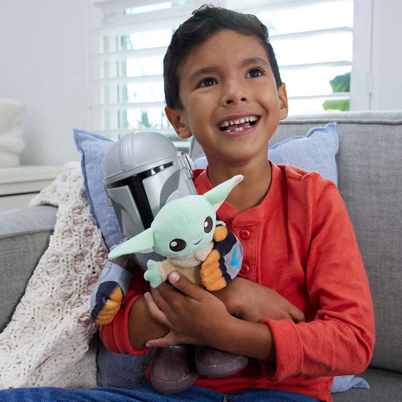 Pelúcia Star Wars Grogu com Sons e Movimentos - Mattel no Shoptime