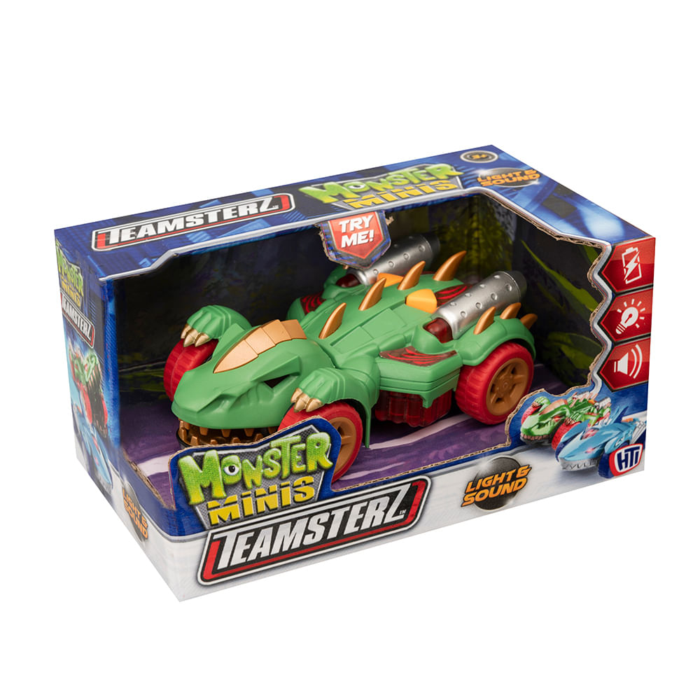 Confira Carrinho - Monster Minis Dino - Verde - Fun - Rihappy - Ri