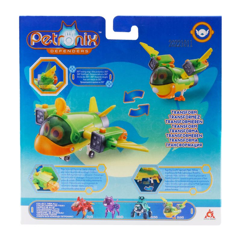 Figura-De-Aviao---Petronix-Defenders---Modo-Maximo-Pet-Paul-E---Verde---Fun-5