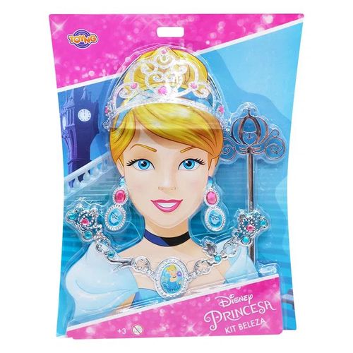 Conjunto de Atividades - Kit de Beleza e Acessórios - Princesas Disney - Cinderela - Toyng