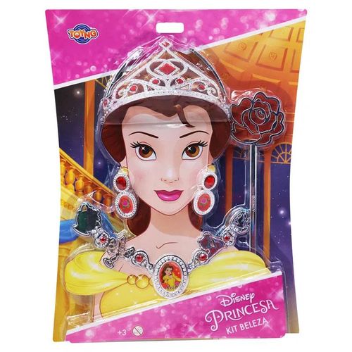 Conjunto de Atividades - Kit de Beleza e Acessórios - Princesas Disney - Bela - Toyng