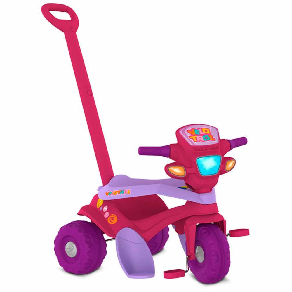 Mami Brinquedos - Promoção Triciclo Infantil Bandeirante Motoka Passeio &  Pedal Rosa