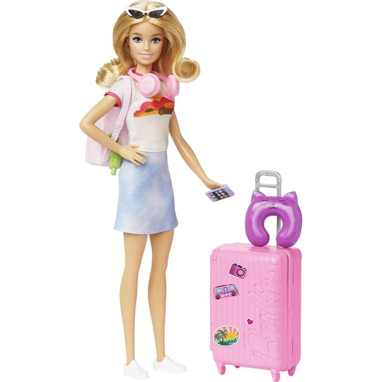 Boneca Barbie Brooklyn Conjunto Viagem Mattel HGX55 - Ri Happy