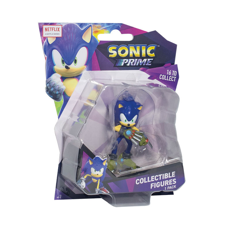 Action Figures Boneco Sonic Prime Netflix Articulado Sonic - Sonic Prime - #