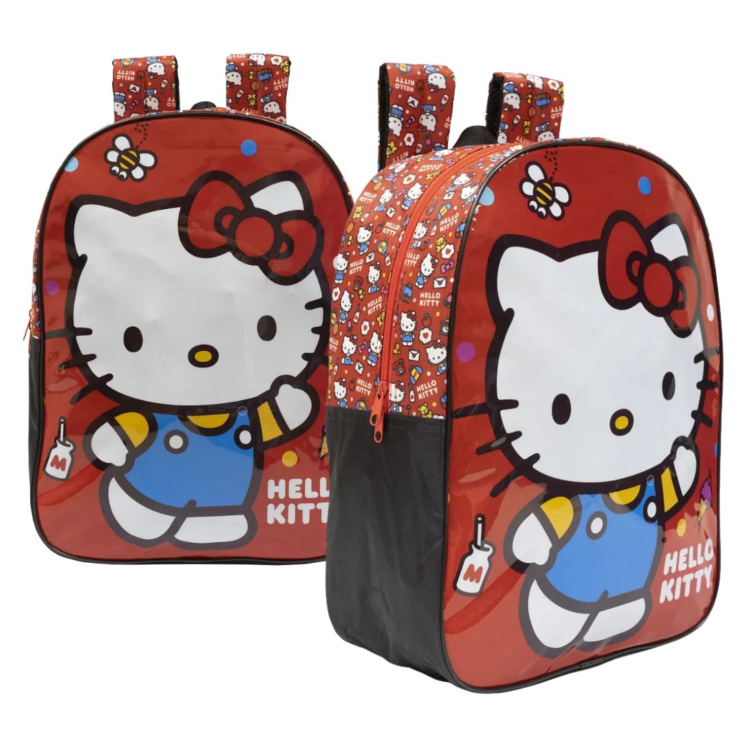 Mochila Costas Hello Kitty Vermelha 16 10852 Xeryus - Pedagógica