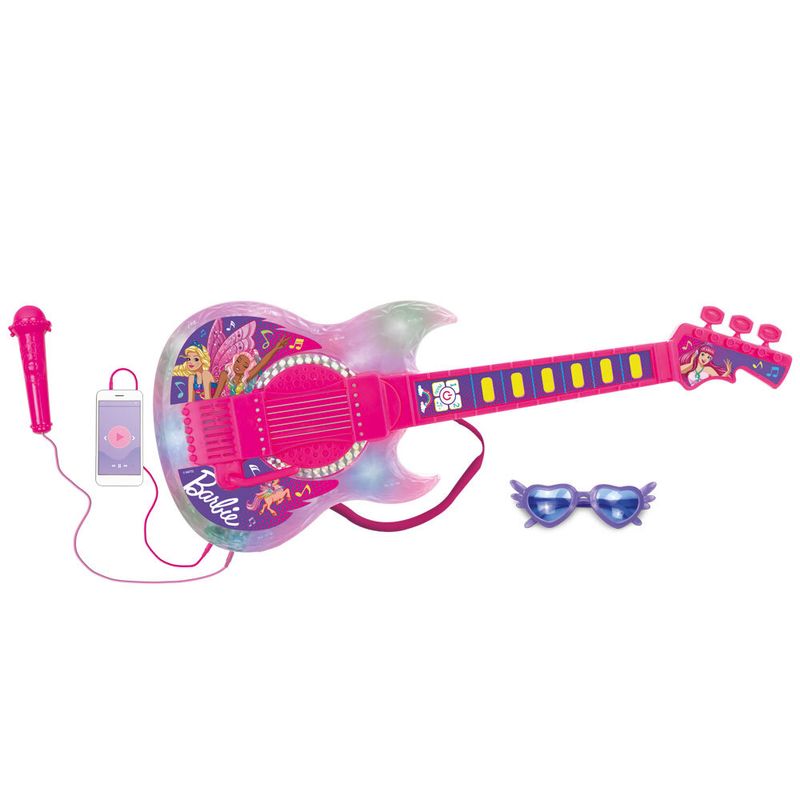 Guitarra-Infantil---Barbie---Dreamtopia-com-MP3---Rosa---Fun-4