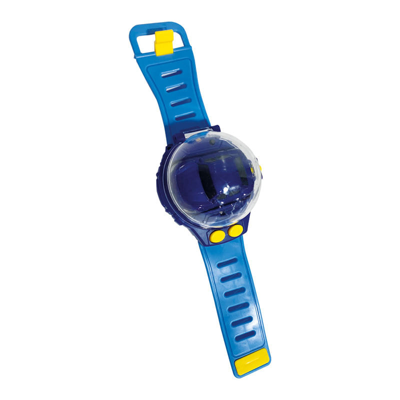 Mini-Carrinho-de-Controle-Remoto---Relogio---Azul-e-Amarelo---Toyng-0