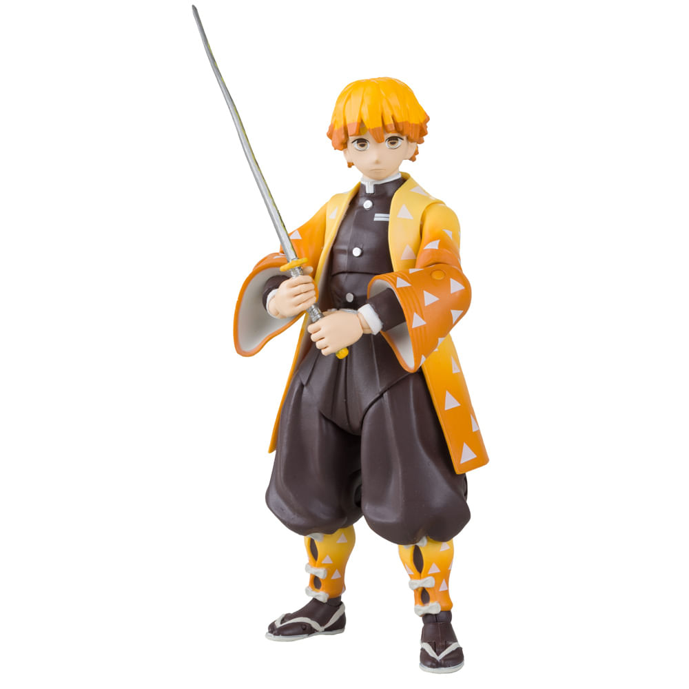 Boneco Articulado - Demon Slayer - Zenitsu Agatsuma - Amarelo