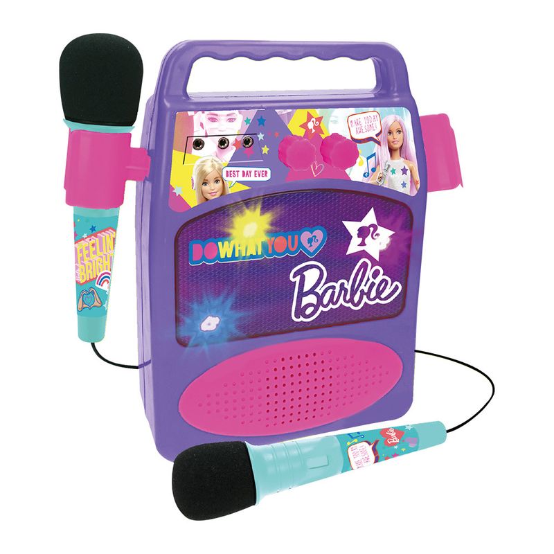 Conjunto Musical Barbie Meu Primeiro Karaokê C/ Microfone