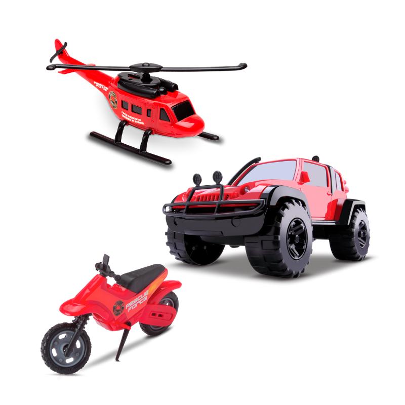 Playset-New-Rescue-Force---Vermelho-e-Preto---Bombeiro---Cardoso-0