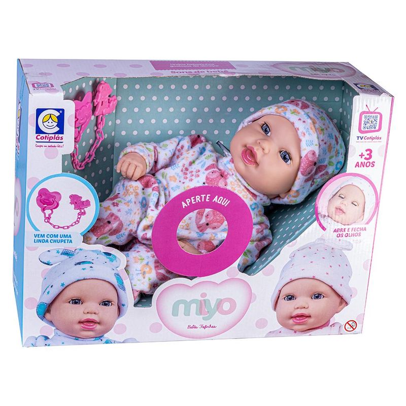 Boneca Bebe Reborn Miyo Menina Macia Roupa Rosa Fofinha Original