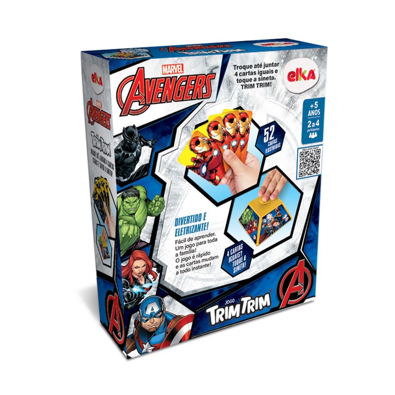 Jogo-de-Cartas---Trim-Trim---Avengers---52-Cartas---2-a-4-Jogadores---Elka-1