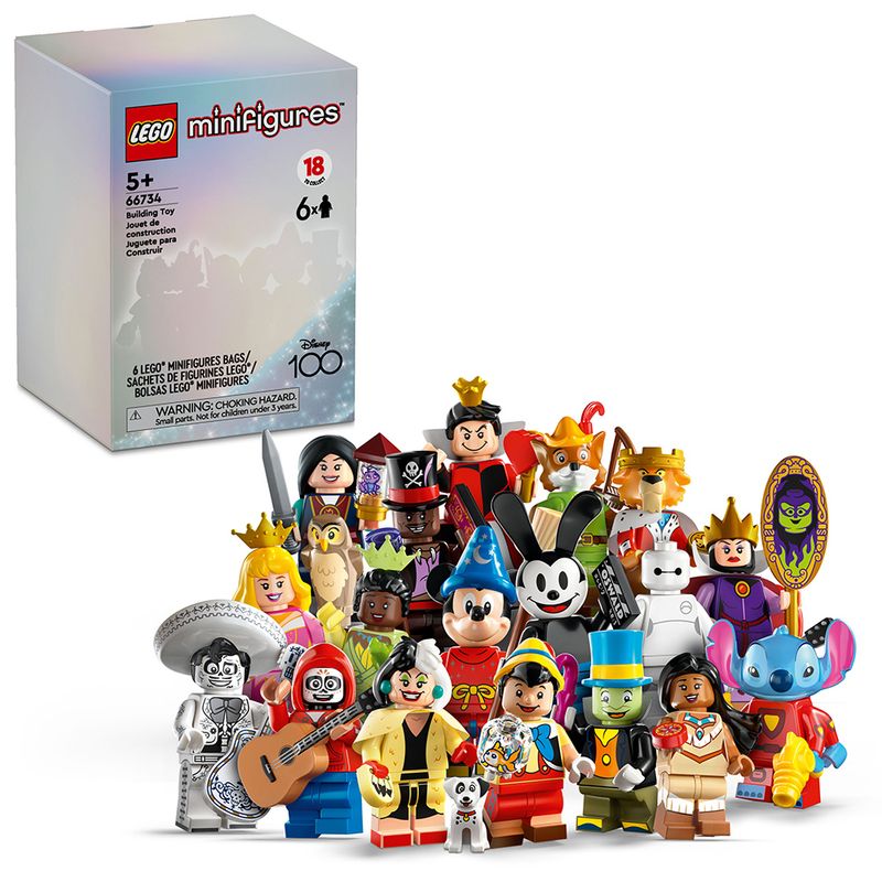 LEGO-Minifiguras---Disney-100---Pack-de-6---66734-1