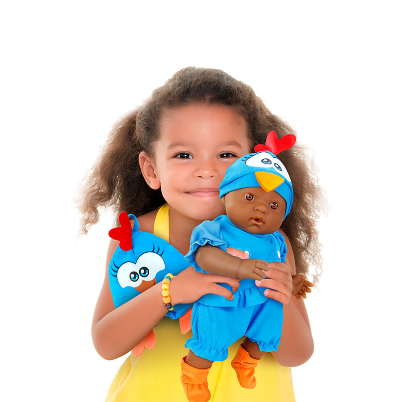 Boneco-Bebe---Galinha-Pintadinha---Mini-Baby---Com-Travesseiro---5612---Roma-Jensen-5