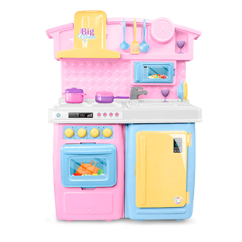 Brincadeira-de-Casinha---Cozinha---Big-Kitchen---Rosa---Roma-0