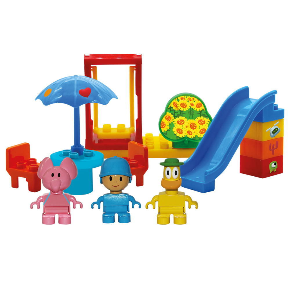 Blocos de Montar Monte Libano Pocoyo Aventuras do Pocoyo Ri Happy