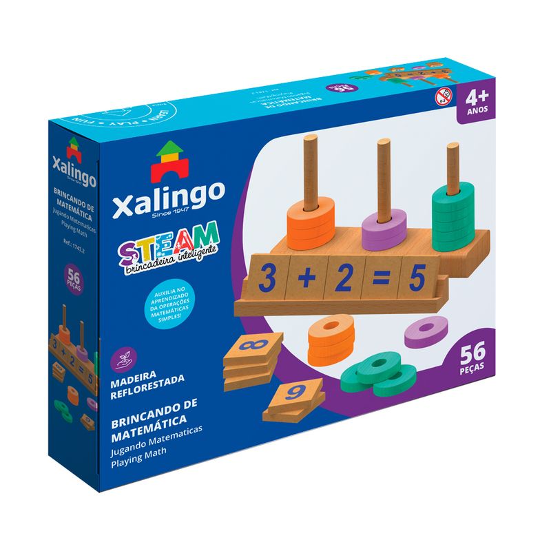 Jogo Desafio Da Matemática Minha Escolinha - Xalingo - Brinquedos  Educativos - Magazine Luiza