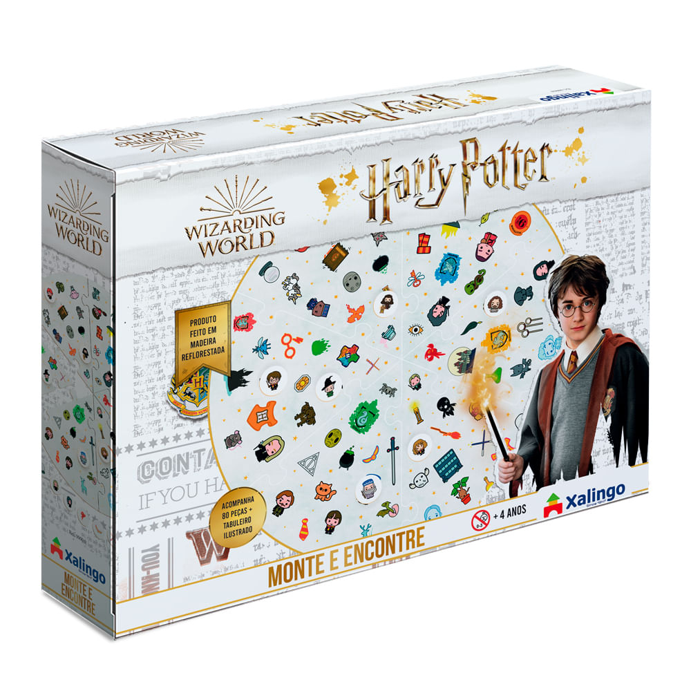 Jogo de Tabuleiro - Ludo - Harry Potter - Wizarding World - Xalingo