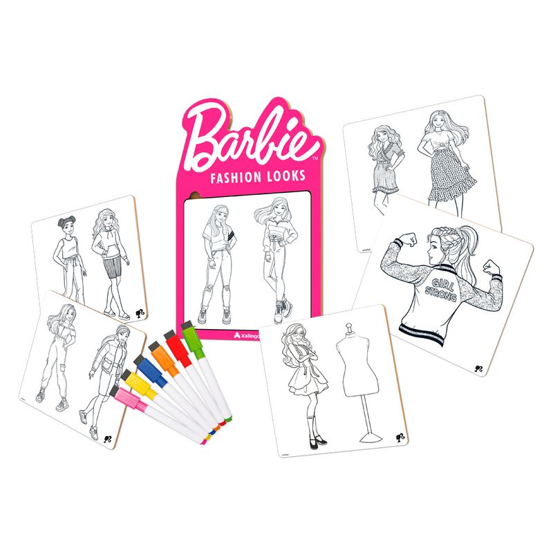 Quadro-de-Pintura---Barbie-Fashion-Looks---Xalingo-0