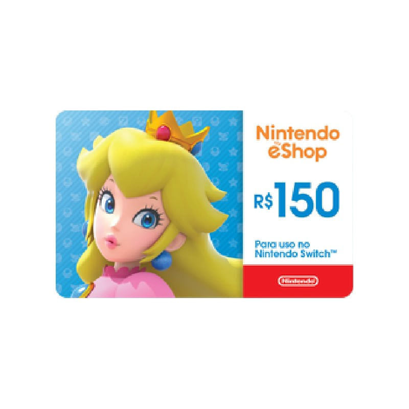 Gift Card Nintendo: 150 Reais - Cartão Presente Digital
