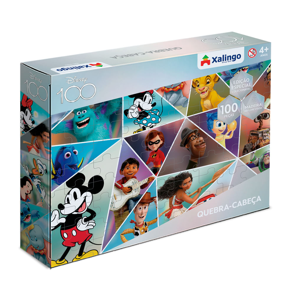 Quebra-cabeça Elementos Disney 100 peças - Importados Lili