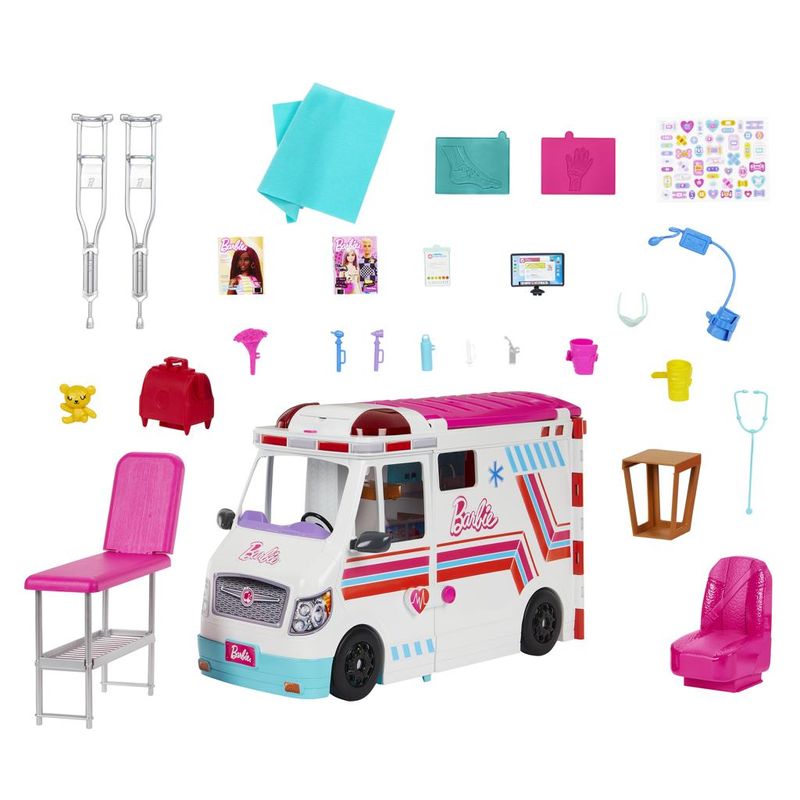 Conjunto-Carrinho-E-Acessorios---Barbie---Barbie-Profissoes---Clinica-Atencao-Medica---Mattel---Rosa-3