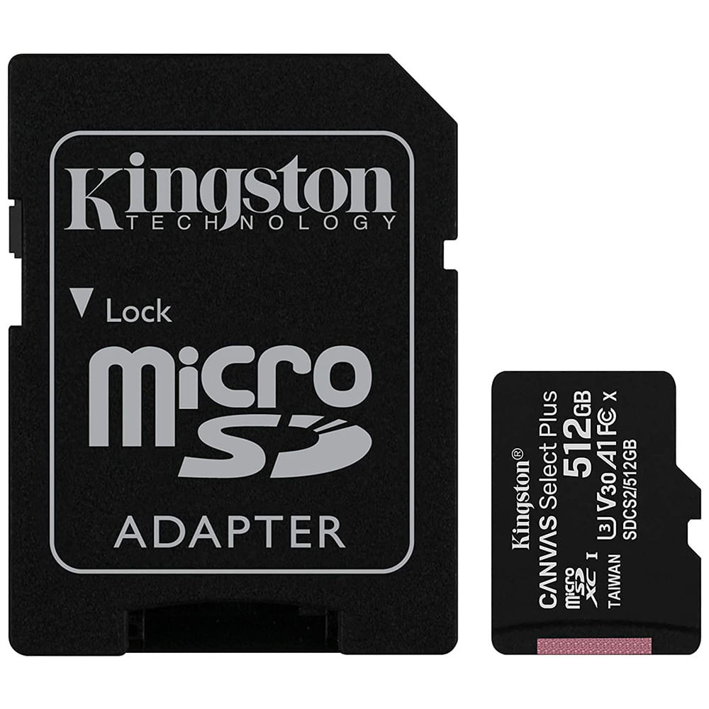 Cartao de Memoria com Leitor MicroSD HC 512GB SDCS2/512GB - Kingston