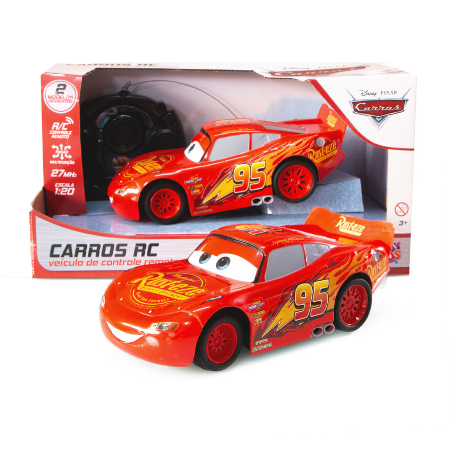 Carrinho de Controle Remoto Carros 3 - Mcqueen - Estrela - MP Brinquedos