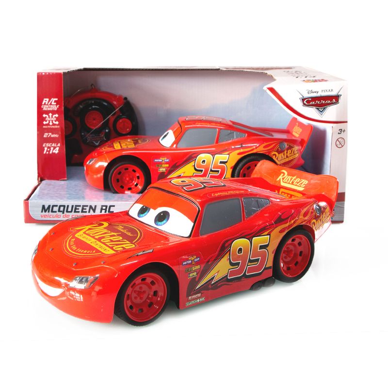 Carro de Controle Remoto - Disney Filme carros - Mcqueen - 7 funções - Vermelho