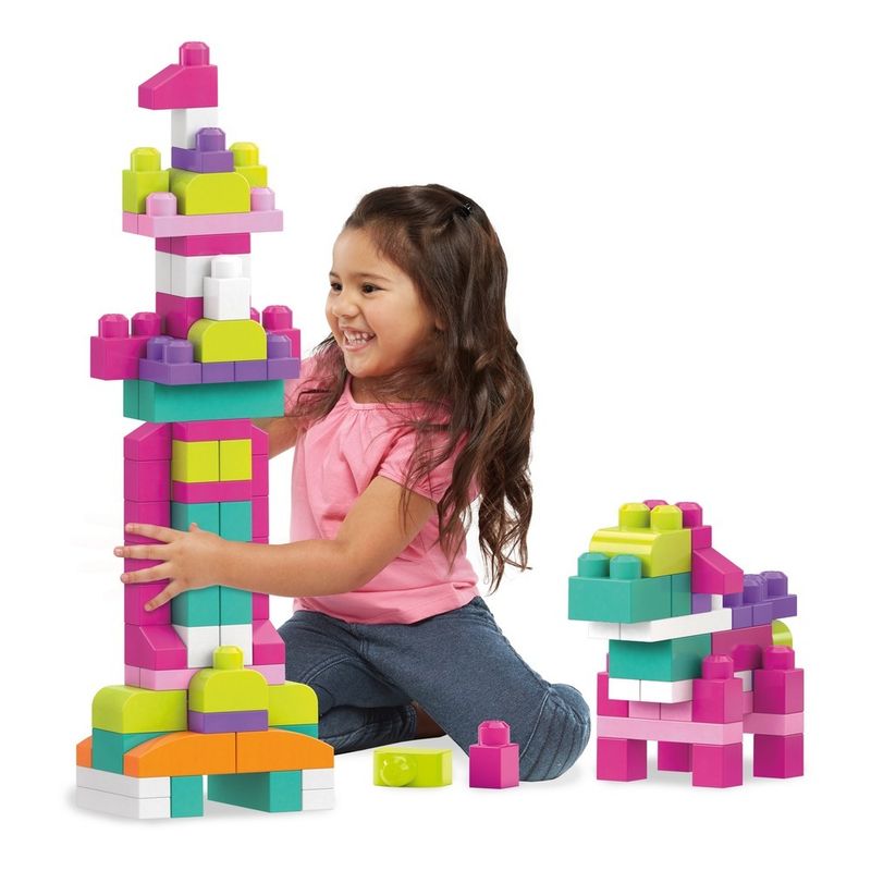 Bloco-De-Montar---Mega-Bloks---Sacola-de-80-Blocos-Rosa---Mattel-4