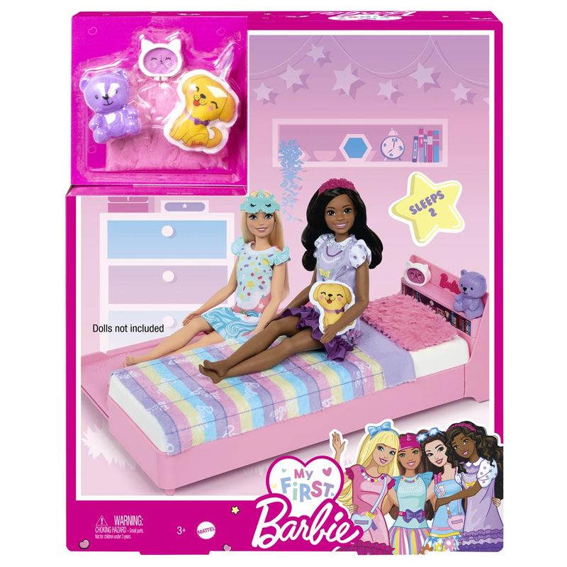 Minha Primeira Barbie - Boneca Hora de Dormir Cabelo Preto Hll22 - MP  Brinquedos