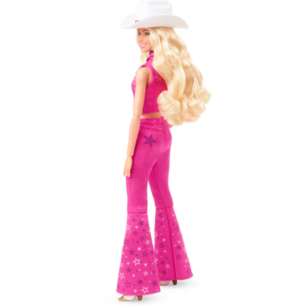 Fantasia Boneca Barbie CowGirl Rosa Adulto
