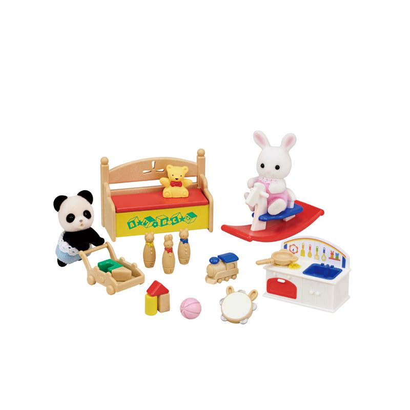 Sylvanian-Families---Caixa-De-Brinquedos-Bebe-Coelho-Da-Neve-E-Bebe-Panda---Epoch-0