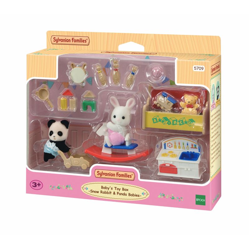 Sylvanian-Families---Caixa-De-Brinquedos-Bebe-Coelho-Da-Neve-E-Bebe-Panda---Epoch-1