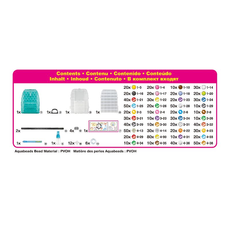 Conjunto-de-Micangas---Deluxe-Craft-Backpack-Aquabeads---Epoch-8