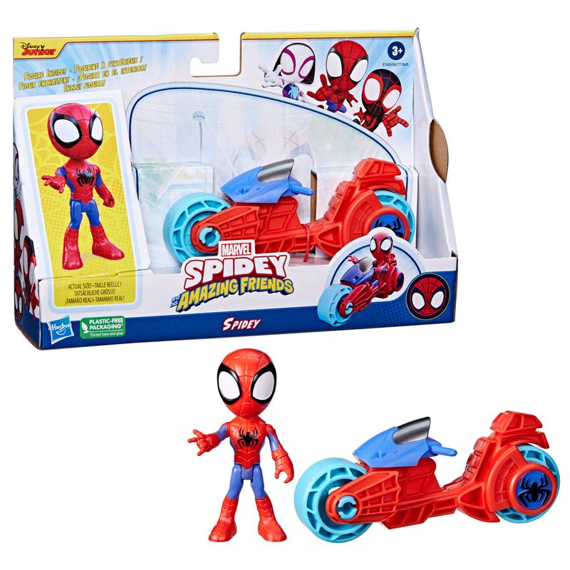 Mini-Boneco---Homem-Aranha-com-moto---Marvel---Hasbro--0