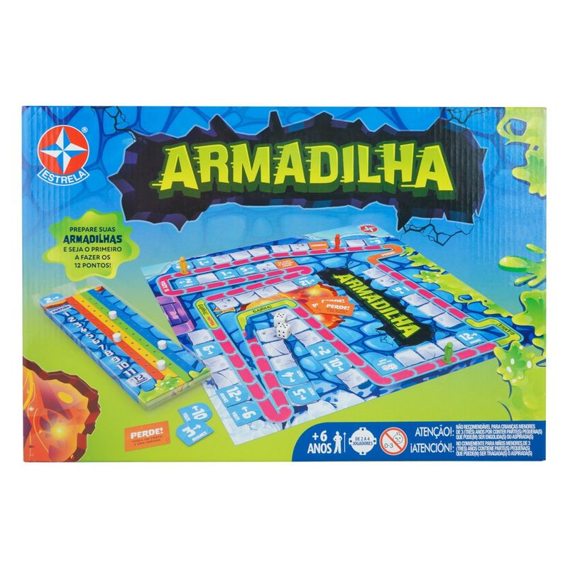 Jogo de Tabuleiro Armadilha - Estrela - nivalmix