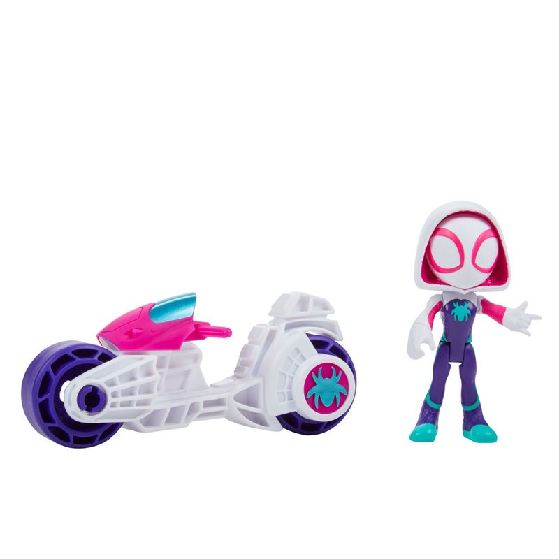 Mini-Boneco---Homem-Aranha-com-moto----Ghost-Spider---Marvel---Hasbro-1