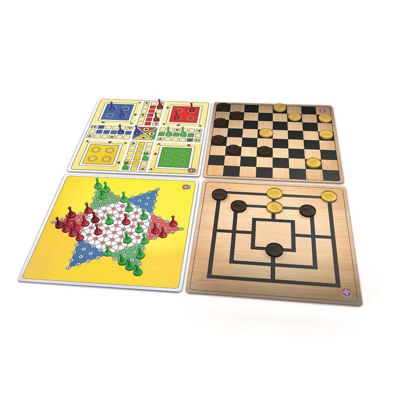 Antigo jogo de Ludo, Ludo Real e Xadrez Chinês, marca E