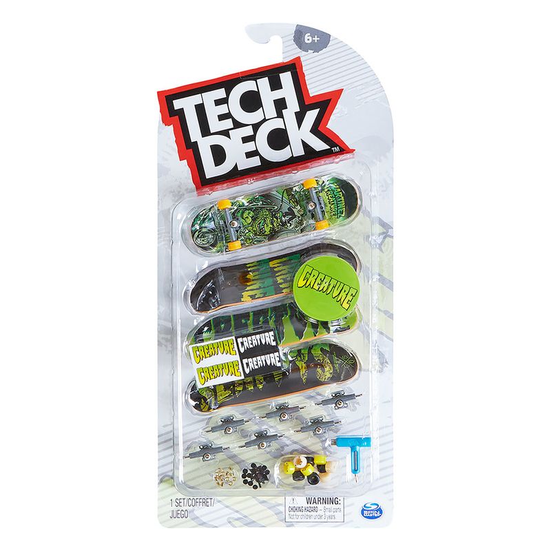 Skate de Dedo - Tech Deck - Ultra DLX - 4 Unidades - Sunny - Dgk - Coral