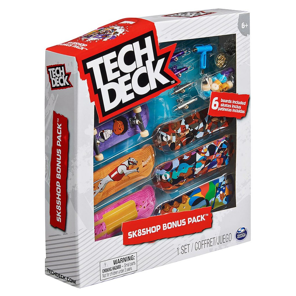 Skates De Dedo Tech Deck Kit Com 6 Sk8 Shop Acessórios Sunny - JP Toys -  Brinquedos e Actions Figures para todas as idades