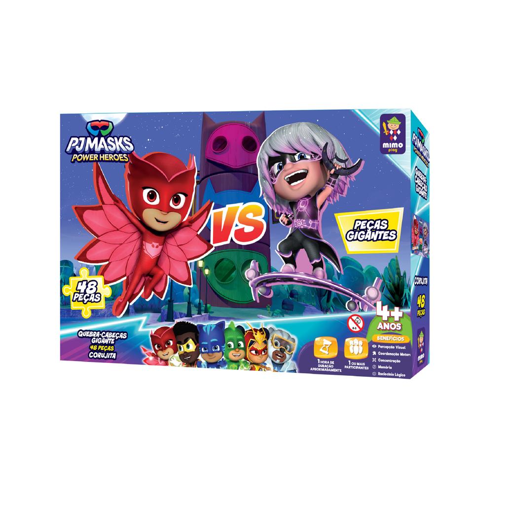 Quebra cabeça - PJ Masks - Gigante Corujita - 48 pç - Mimo