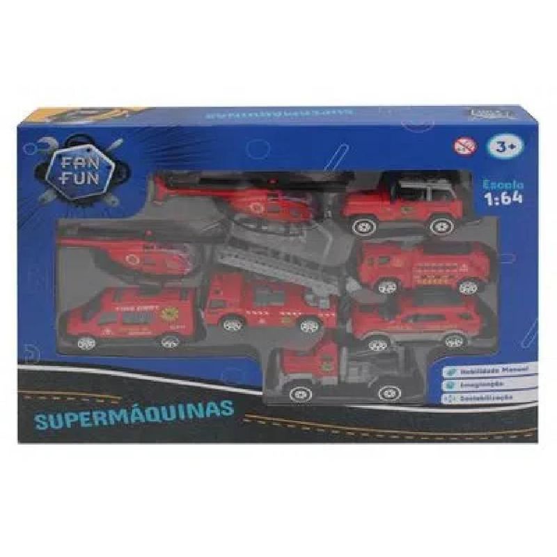 Conjunto-de-Mini-Veiculos---1-64---Supermaquinas---Resgate---FanFun-2