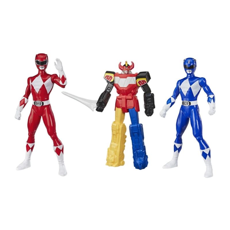 kit-power-rangers-mighty-morphin-megazord-rangers-azul-e-rangers-vermelho-hasbro