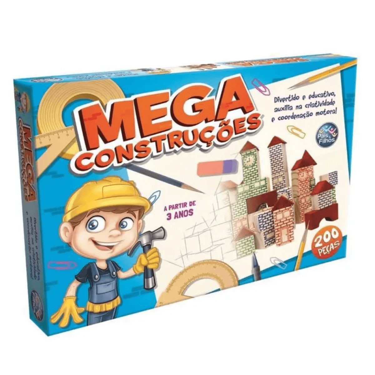 BLOCO DE MONTAR BRINQUEDO MEGA CONSTRUÇÃO