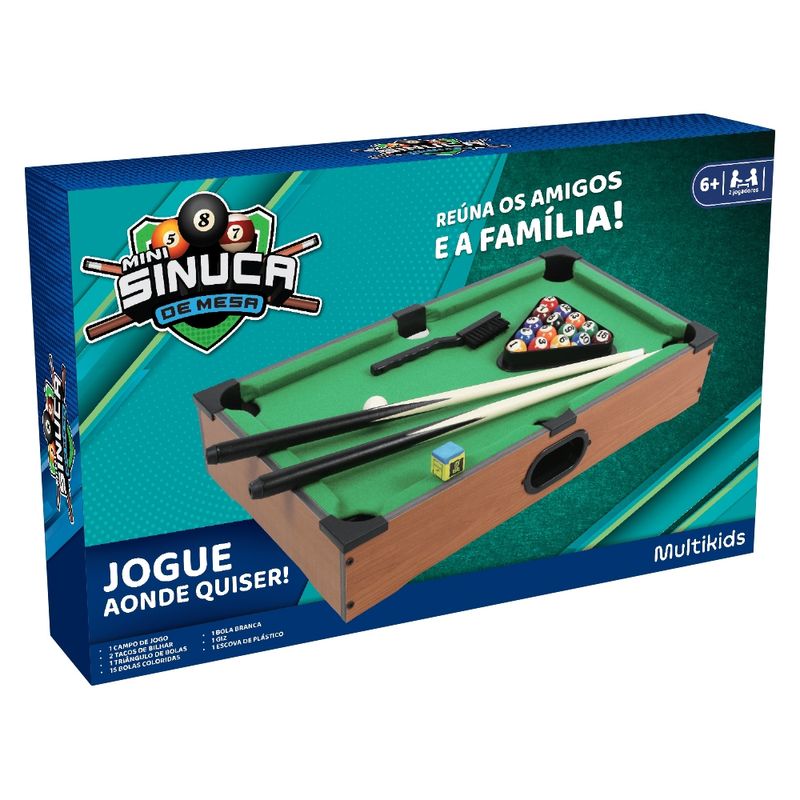 Jogo de Ação - Mini Sinuca de Mesa - Multikids